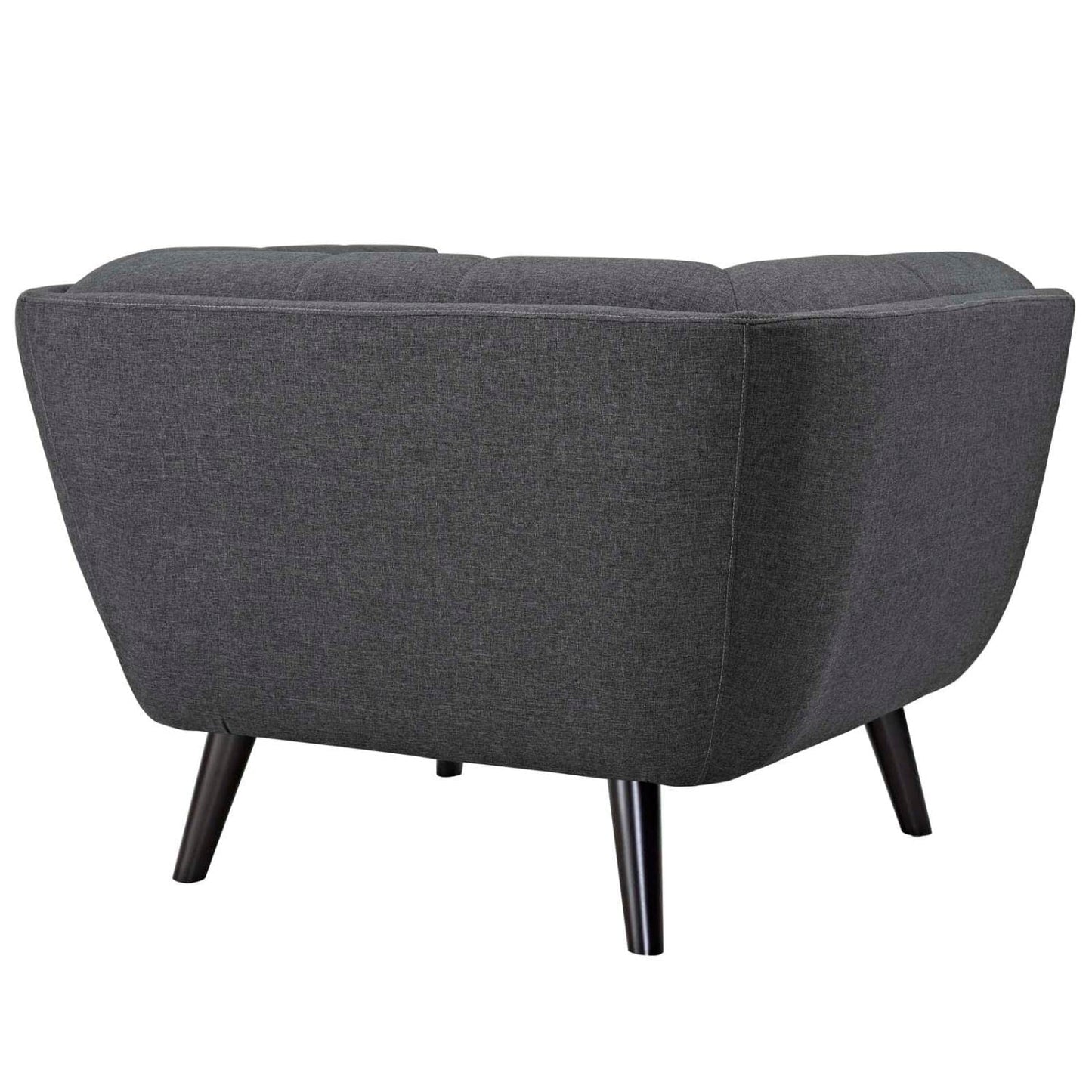 kitchen and dining room sets | CasaFoyer Bestow Collection | Upholstered Sofa & Armchair Set - Gray | Polyester Fabric | Button Tufting | Splayed Legs | Mid-Century Modern Farmhouse | 3 Piece | casafoyer.myshopify.com