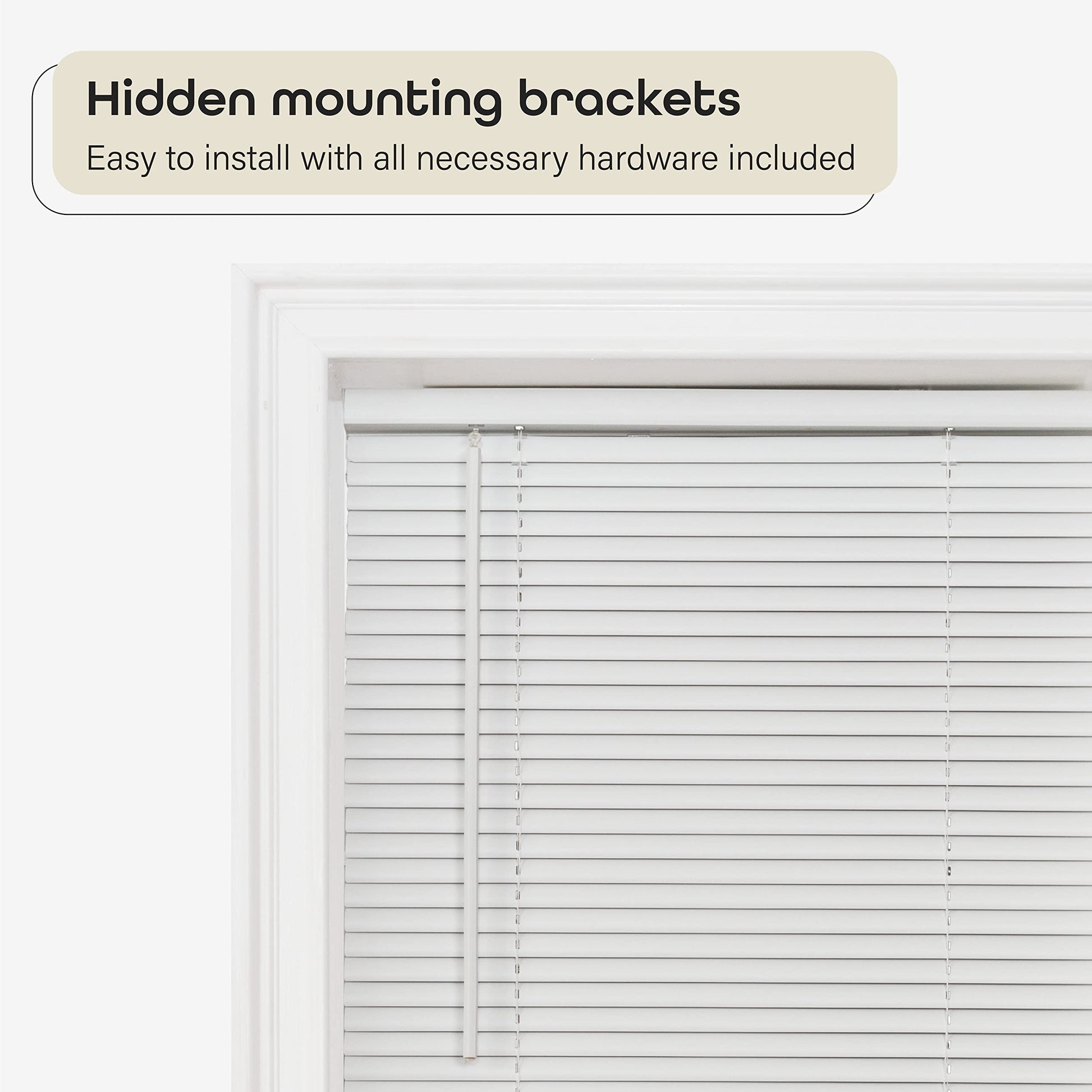 window treatment horizontal blinds | CasaFoyer Cordless GII Deluxe Sundown 1 Blind | Room Darkening | PVC | Child & Pet Safe | Easy to Operate | Mounting Brackets Included | 29x64 White | casafoyer.myshopify.com