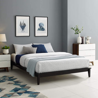 Bed | CasaFoyer Lodge Queen Rustic Wood Platform Bed Frame | Durable Solid Wood | Supports Memory Foam, Latex, Innerspring, Hybrid Mattresses | No Box Spring Needed | 800 lbs Weight Capacity | casafoyer.myshopify.com