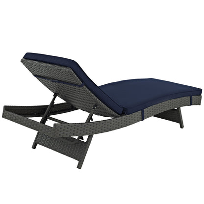 Patio Furniture Sets | Sojourn Outdoor Patio Chaise Lounge Chair | Adjustable Seating | Sunbrella Cushions | UV Protection | Aluminum Frame | casafoyer.myshopify.com