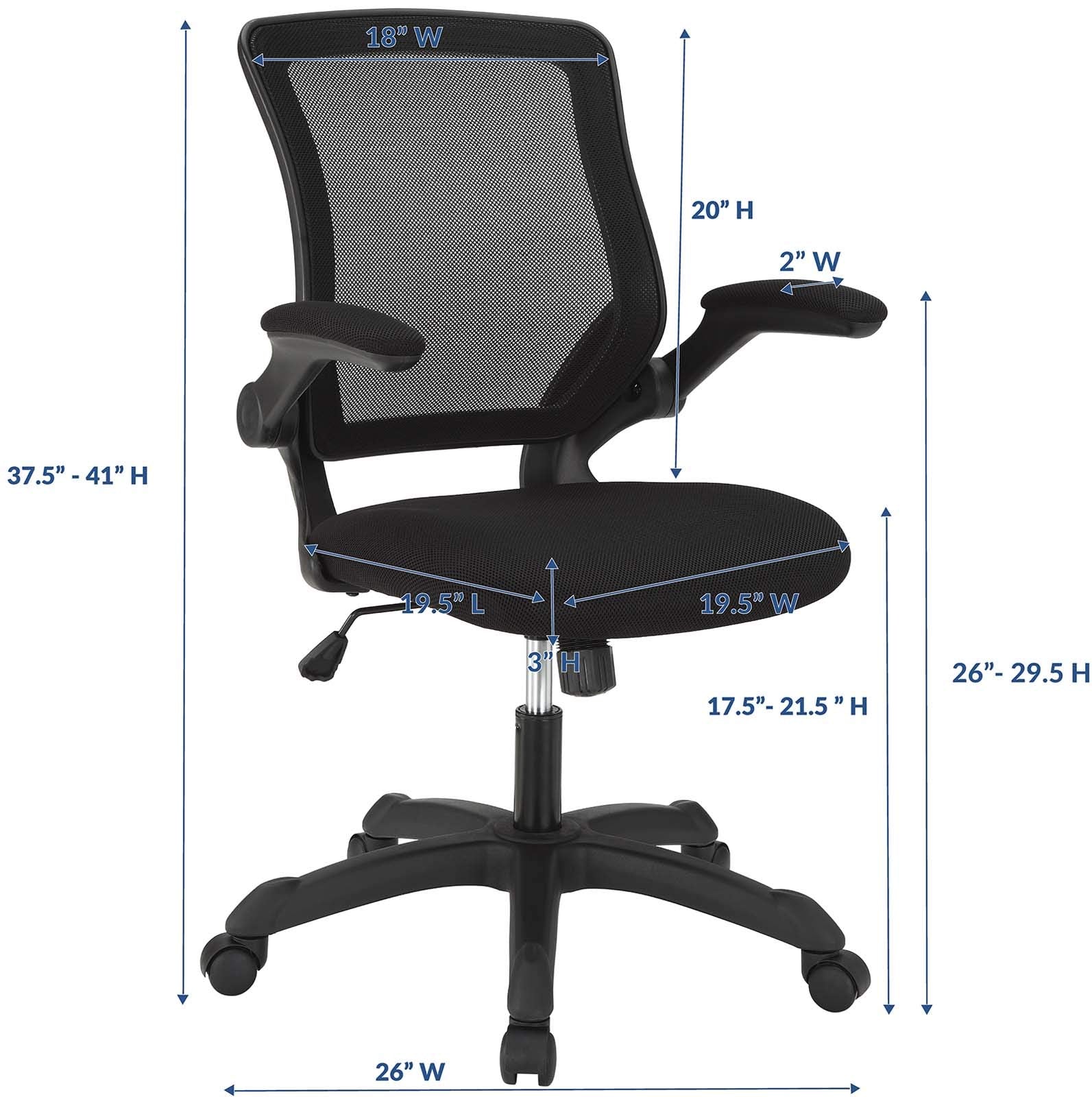 home office desk chairs | CasaFoyer Veer Mesh Office Chair | Ultimate Comfort & Functionality | Breathable Back | Waterfall Seat | 90-Degree Rotating Armrests | Tilt & Tension Control | Pneumatic Lift | Dual-Wheel Casters | Orange | casafoyer.myshopify.com
