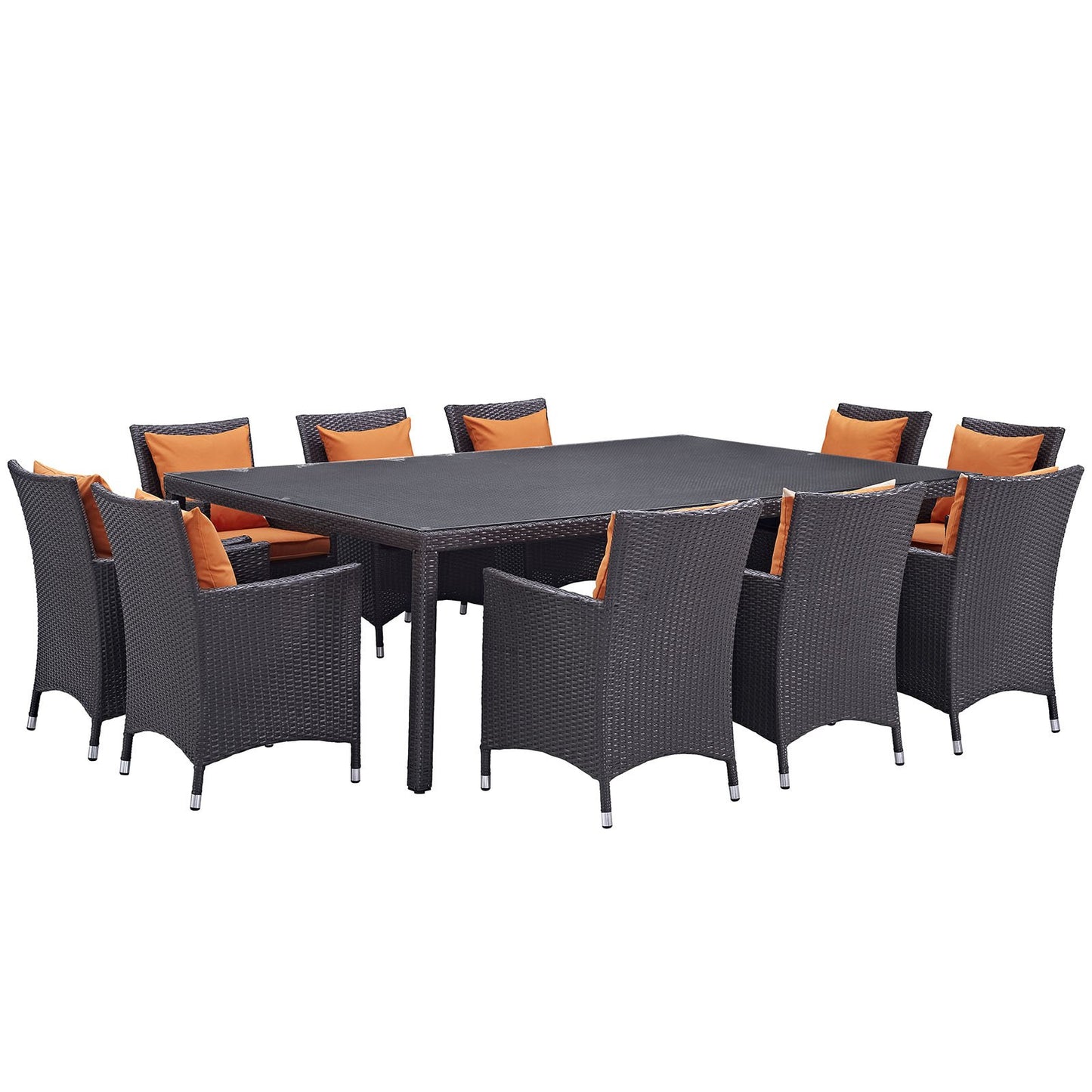 kitchen and dining room sets | CasaFoyer Convene Outdoor Sectional Series | Synthetic Rattan Weave | Weather-Resistant | Patio Set with Dining Table & Armchairs | casafoyer.myshopify.com