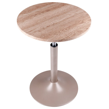 end tables | Ergode  Wood Christian Adjustable Sofa Table | Round Wood Top | Black Metal Base | Adjustable Height | 20.87 x 13.78 Top | 35 lbs Weight Capacity | casafoyer.myshopify.com