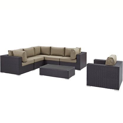 kitchen and dining room sets | CasaFoyer Convene Outdoor Sectional Set | Durable Rattan Weave | Weather-Resistant Cushions | Versatile & Stylish Patio Furniture | casafoyer.myshopify.com