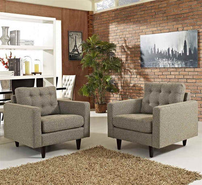 home office desk chairs | CasaFoyer Empress Collection: Tufted Button Armchairs - Set of 2 | Luxurious Design | Sturdy Wooden Legs | Exquisite Fabric Upholstery | casafoyer.myshopify.com