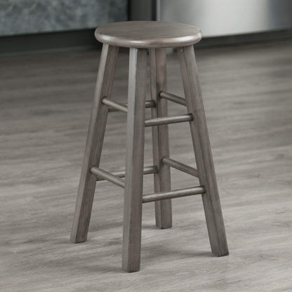 STOOL_SEATING | CasaFoyer  Wood Ivy Counter Stool | Farmhouse Charm | Weathered Finish | Solid Wood | Stable & Comfortable | Fully Assembled | 12 Seat | 220lbs Capacity | casafoyer.myshopify.com