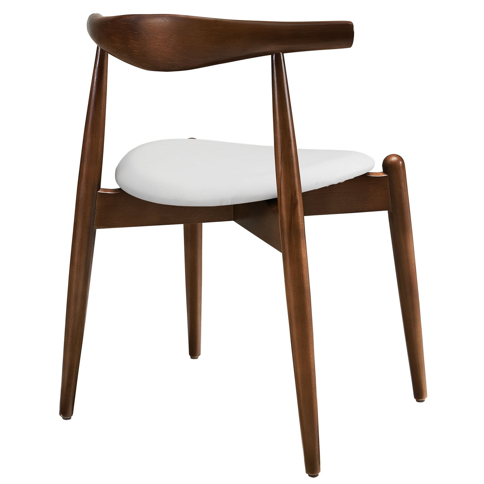 home office desk chairs | CasaFoyer Stalwart Dining Chair Set of 4 | Solid Beech Wood | Elongated Backrest | Tapered Legs | Plush Foam Cushion | Vinyl Upholstery | casafoyer.myshopify.com