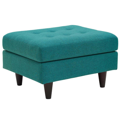 ottomans | CasaFoyer Empress Mid-Century Style Ottoman | Ultimate Comfort & Style | High-Quality Fabric | Plush Foam Padding | Stained Hardwood Legs | Box Design | Tranquil Ambiance | casafoyer.myshopify.com