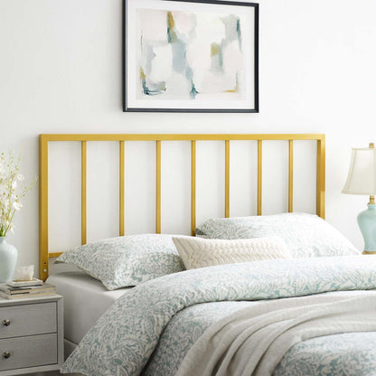 headboards | CasaFoyer Tatum Metal Full Headboard | Sleek Design | Durable Iron Construction | Height-Adjustable | Easy Assembly | Enhance Teen or Guest Bedroom Ambiance | casafoyer.myshopify.com