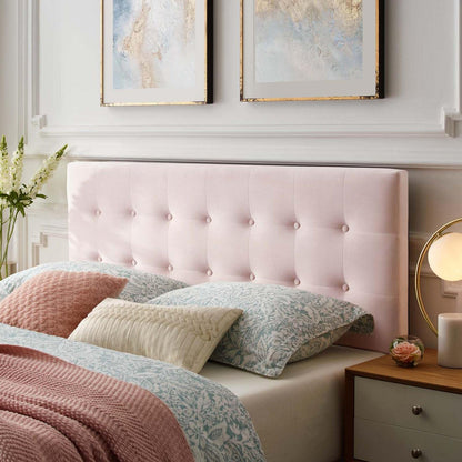 headboards | CasaFoyer Emily Queen Biscuit Tufted Performance Velvet Headboard | Timeless Beauty & Modern Luxury | Stain-Resistant Upholstery | Adjustable Height | Queen Size | casafoyer.myshopify.com