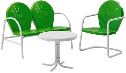 Patio Furniture Sets | Griffith Metal Outdoor Furniture Collection | Ultimate Relaxation | Loveseat, Chair & Side Table | Durable & Stylish Design | Comfortable Outdoor Experience | casafoyer.myshopify.com