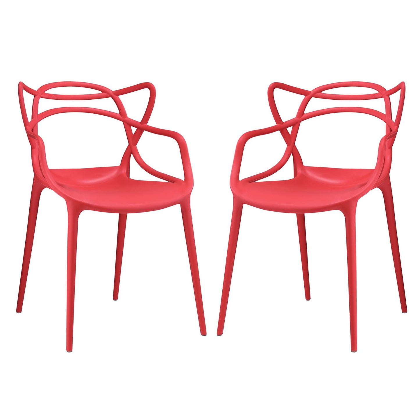 home office desk chairs | CasaFoyer Entangled Dining Chair Set of 2 | Unique Design | Molded Plastic | Fully Assembled | Easy-to-Clean Surface | Foot Caps | Authentic & Captivating | casafoyer.myshopify.com