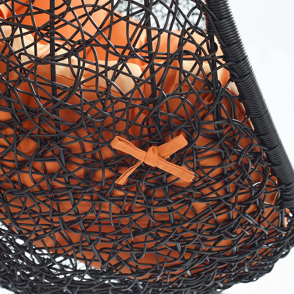 porch swings | Ergode Encase Outdoor Patio Swing Chair | Exotic Island Tranquility | Synthetic Rattan | All-Weather Cushion | Steel Frame | Adjustable Chain | Perfect for Patio, Backyard, Porch, Poolside | Indoor/Outdoor Use | casafoyer.myshopify.com