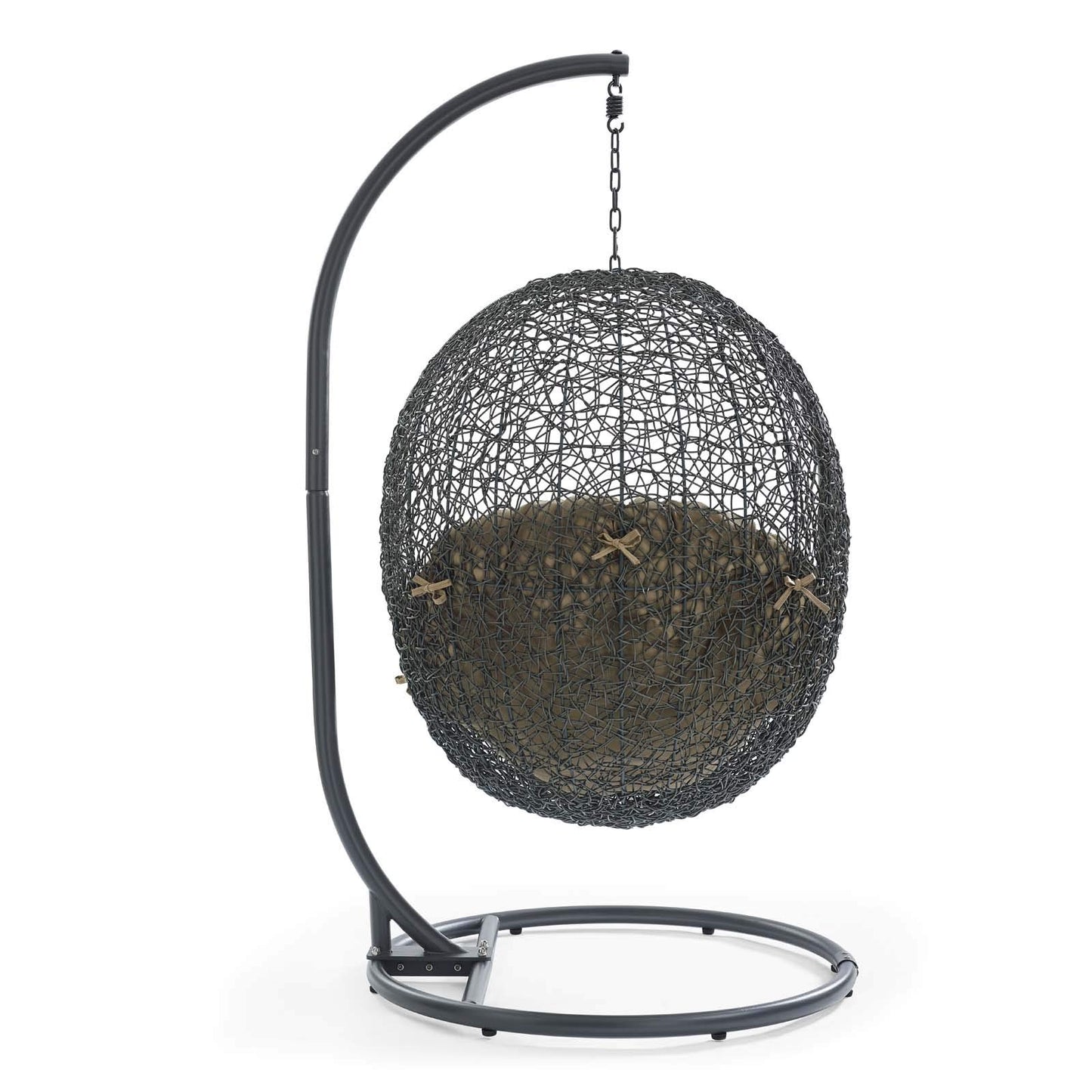 porch swings | Ergode Hide Outdoor Patio Swing Chair | Tranquil Island Retreat | Synthetic Rattan Weave | All-Weather Cushion | Powder-Coated Steel Frame | UV Resistant | Perfect for Patio, Backyard, Porch, Poolside | Indoor Lounge, Bedroom | Includes Cloak Swing Chair | casafoyer.myshopify.com