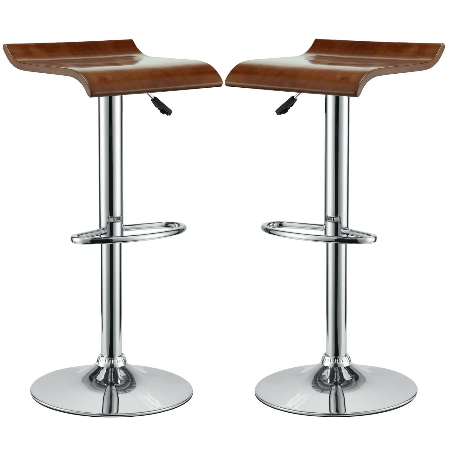 barstools | CasaFoyer Bentwood Bar Stool | Chrome Steel Frame | Adjustable Height | Natural Wood Finish | LEM Piston Stool Inspired | Ideal for Home Bar or Counter Seating | casafoyer.myshopify.com