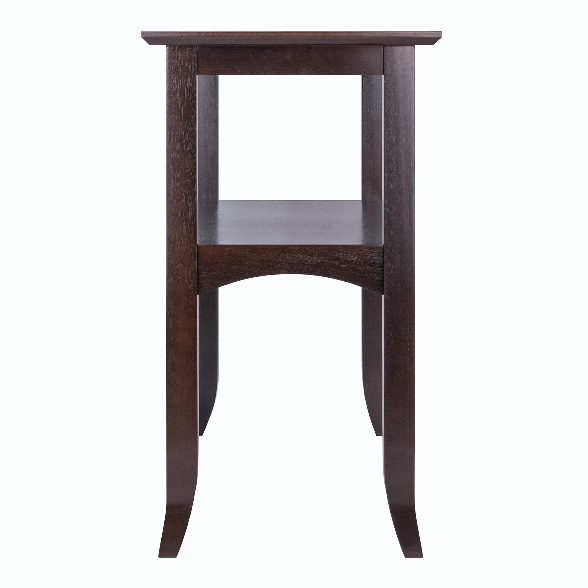 TABLE | CasaFoyer  Wood Camden Console Table | 30 Wide | Solid Wood | Coffee Finish | Open Shelf | Assembly Required | casafoyer.myshopify.com