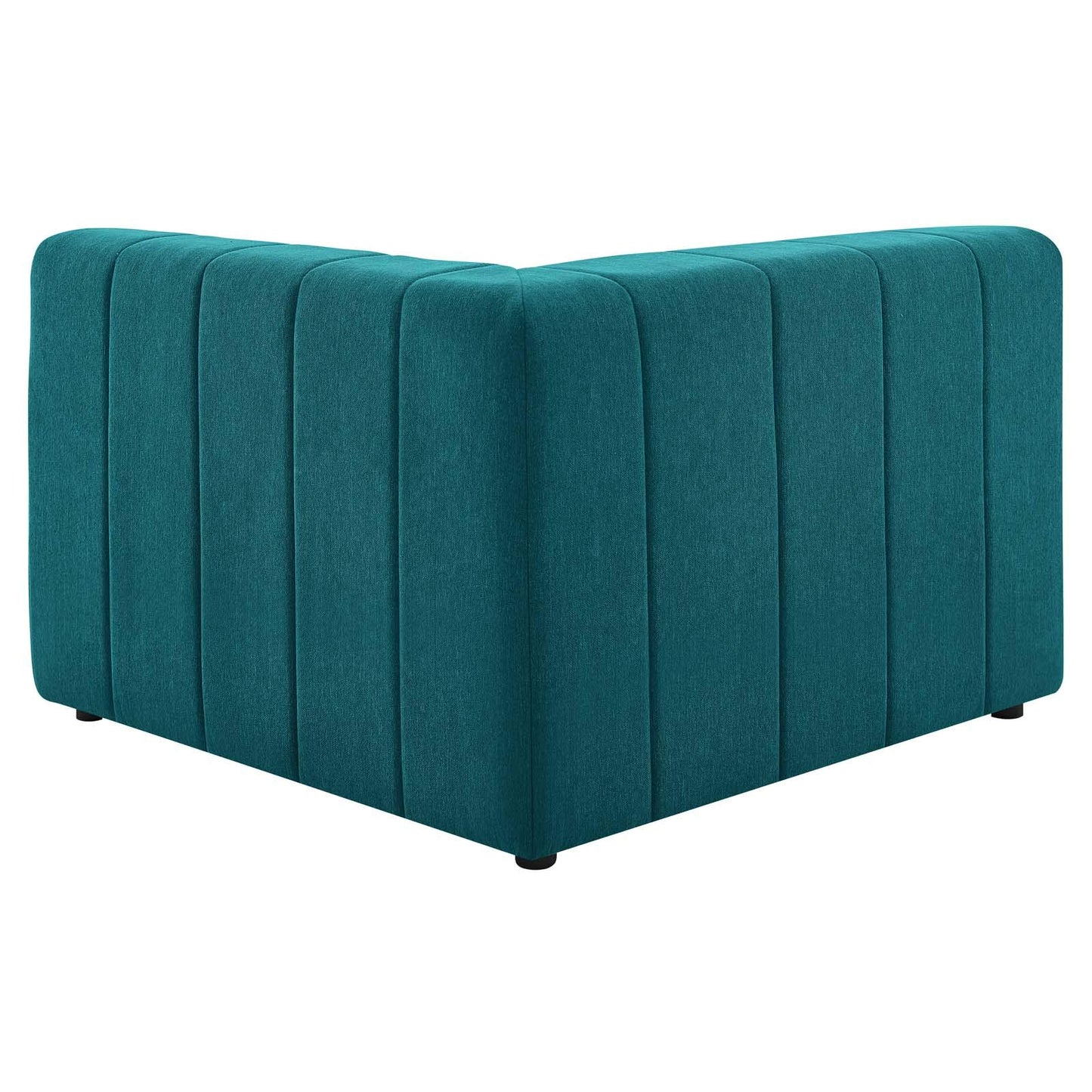 sofas | CasaFoyer Bartlett Upholstered Fabric 5-Piece Sectional Sofa | Retro Modern Style | Dense Foam Padding | Solid Wood Frame | Modular Connectors | Non-Marking Foot Caps | Teal | casafoyer.myshopify.com