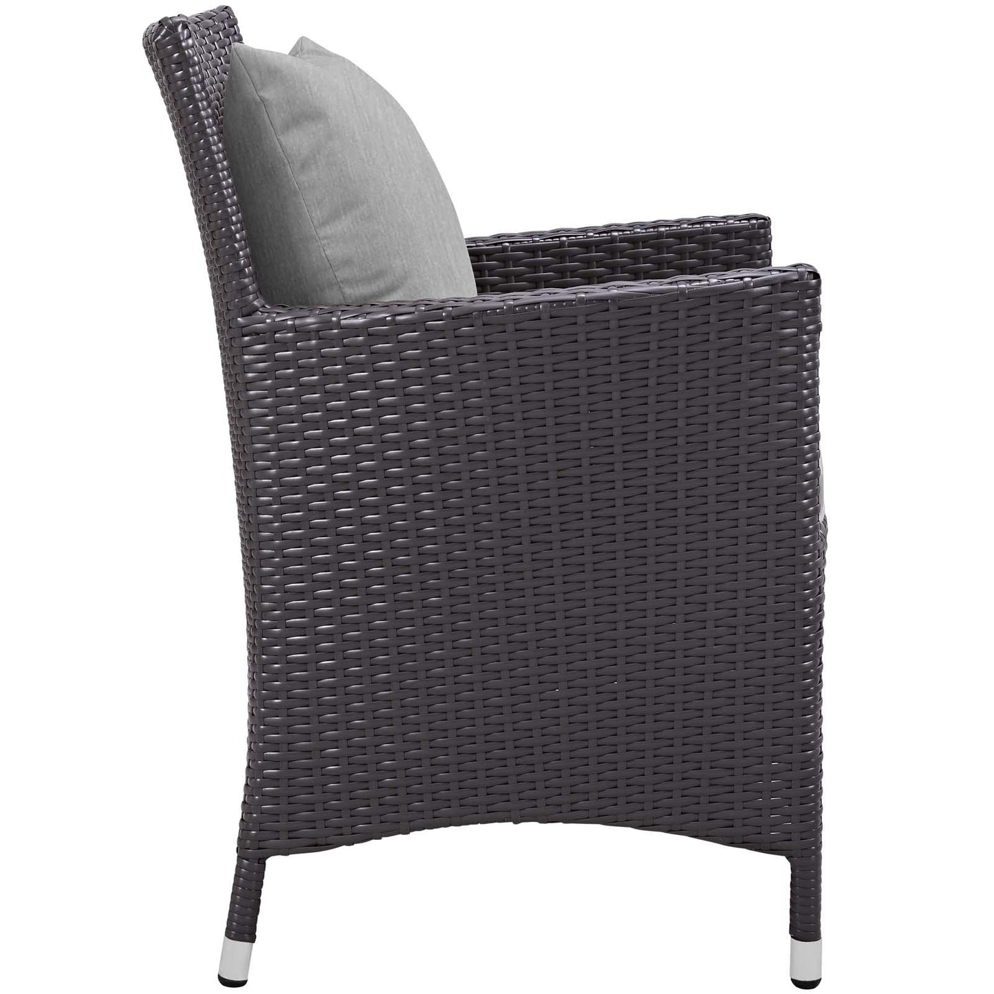 Patio Furniture Sets | Convene Outdoor Sectional Dining Armchair | Synthetic Rattan | Weather-Resistant Cushions | Aluminum Frame | Elevate Your Outdoor Dining | casafoyer.myshopify.com