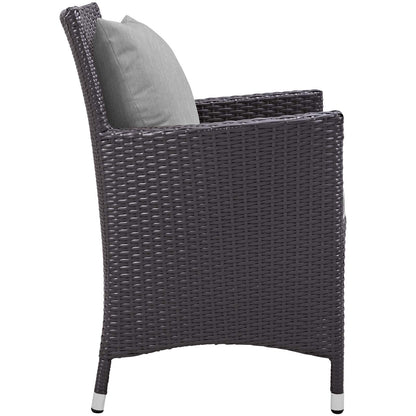 Patio Furniture Sets | Convene Outdoor Sectional Dining Armchair | Synthetic Rattan | Weather-Resistant Cushions | Aluminum Frame | Elevate Your Outdoor Dining | casafoyer.myshopify.com