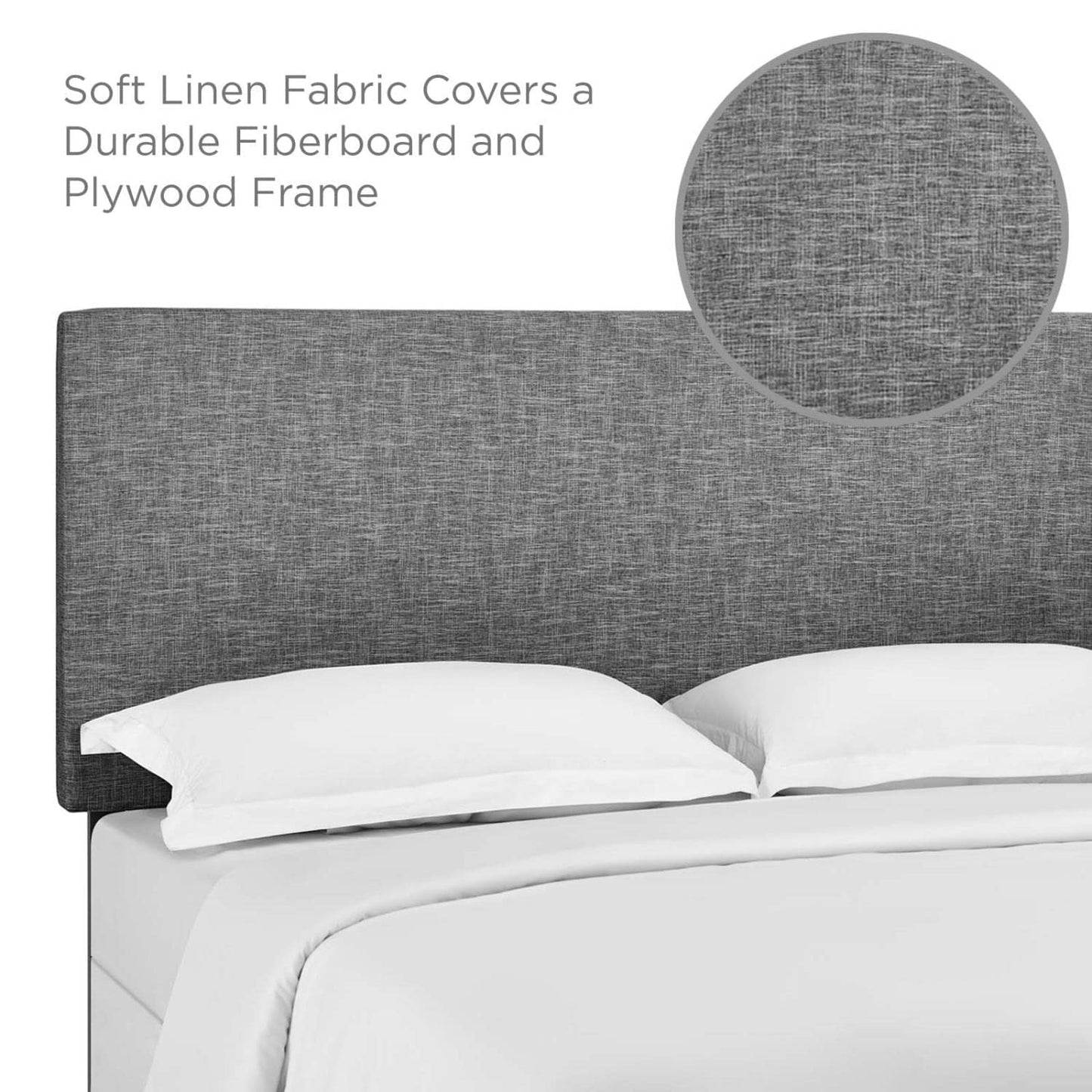 Bed | CasaFoyer Taylor Full/Queen Headboard | Elegant Linen Fabric Upholstery | Sturdy Frame | Adjustable Height | Perfect for Full and Queen Beds | Cozy and Luxurious Addition to Any Space | casafoyer.myshopify.com