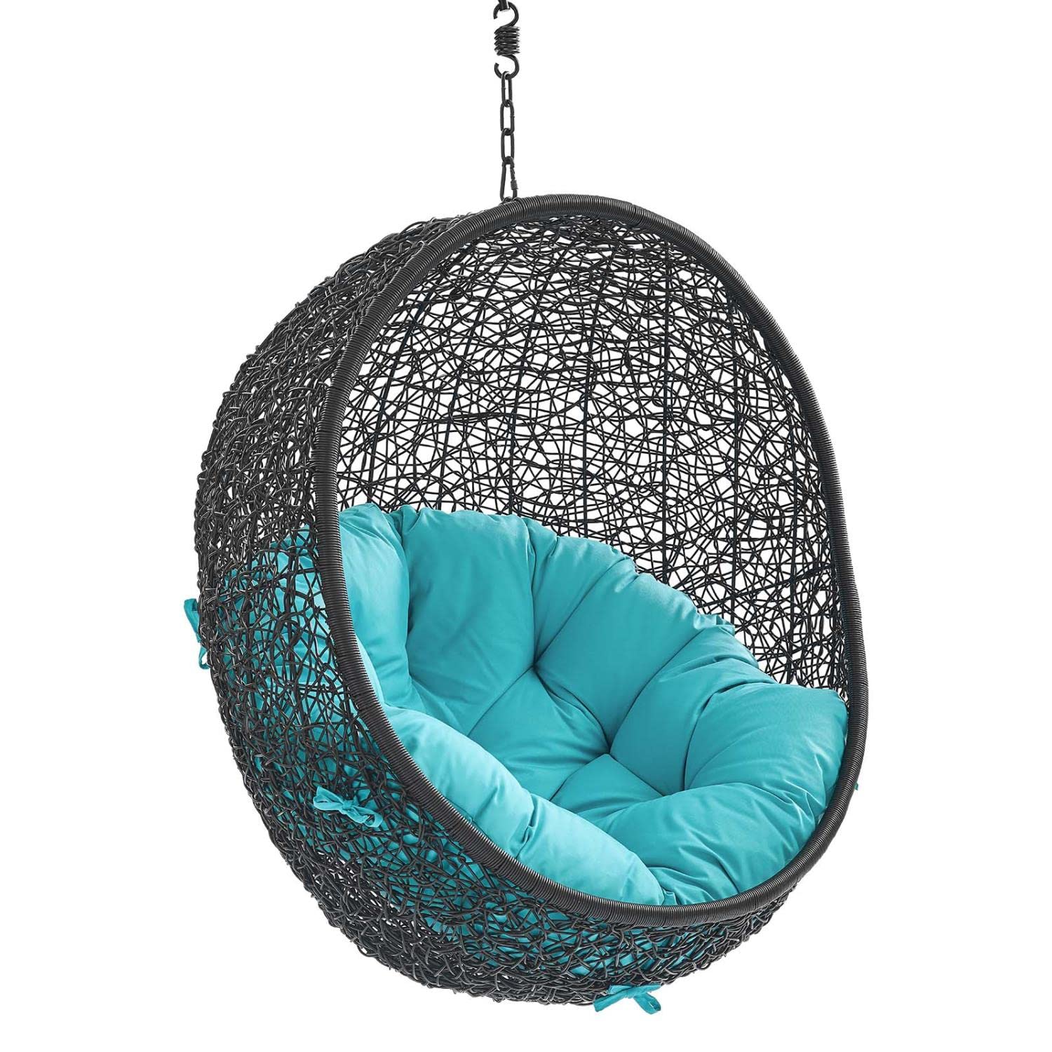 porch swings | Ergode Encase Outdoor Patio Swing Chair | Exotic Island Tranquility | Synthetic Rattan | All-Weather Cushion | Steel Frame | Adjustable Chain | Weather & UV Resistant | casafoyer.myshopify.com