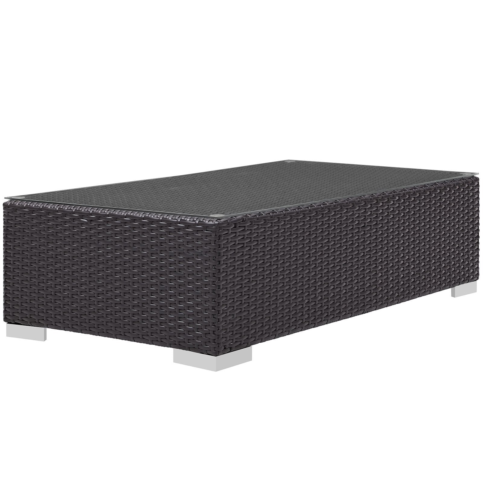 Patio Furniture Sets | Convene Outdoor Sectional Series | Durable Rattan Coffee Table | Patio, Backyard, Poolside Gathering | Seamless & Stylish Outdoor Experience | casafoyer.myshopify.com