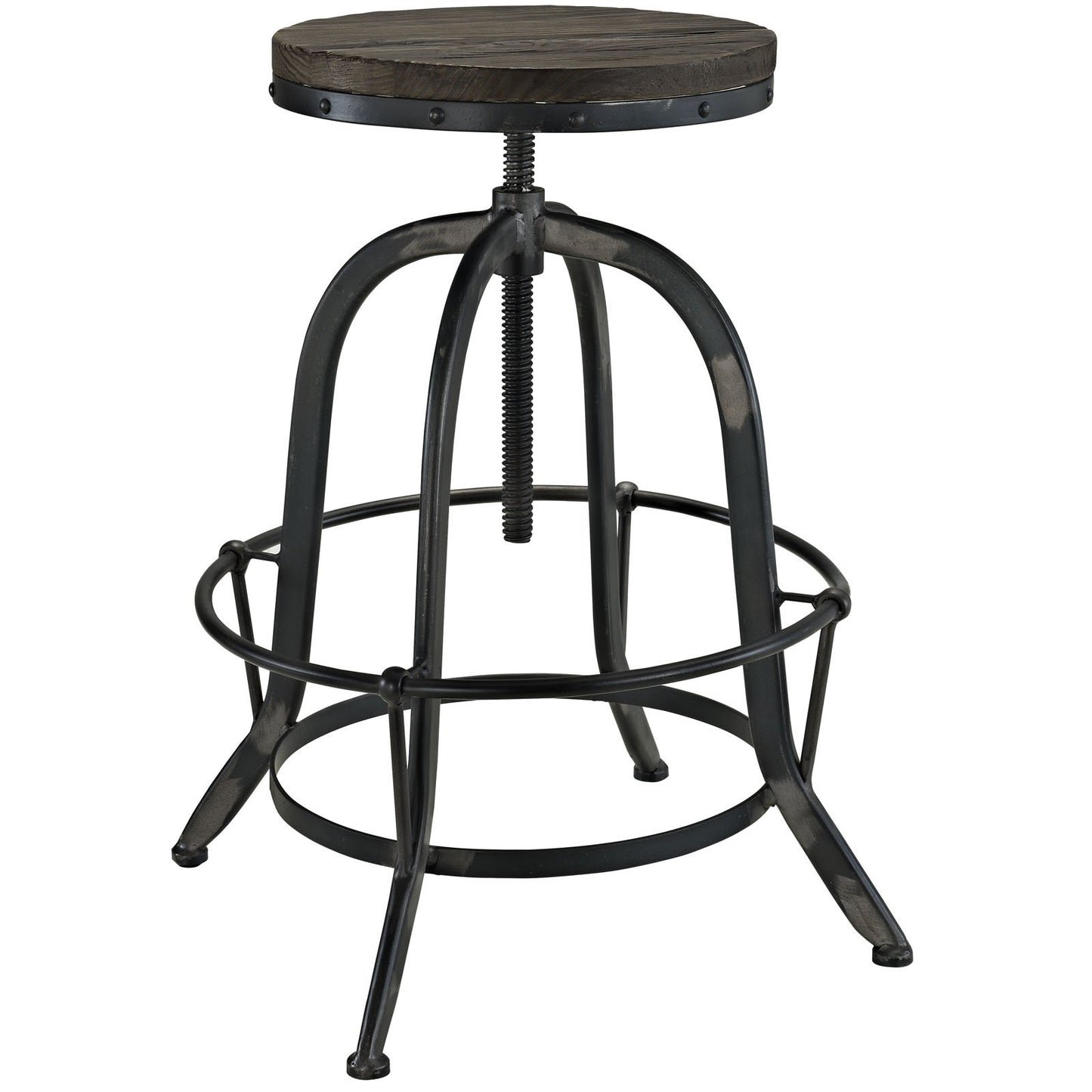 barstools | CasaFoyer Collect | Industrial Modern Counter Stool Set of 4 | Pine Wood Top | Cast Iron Stand | Foot Ring | Immerse in Experience | casafoyer.myshopify.com