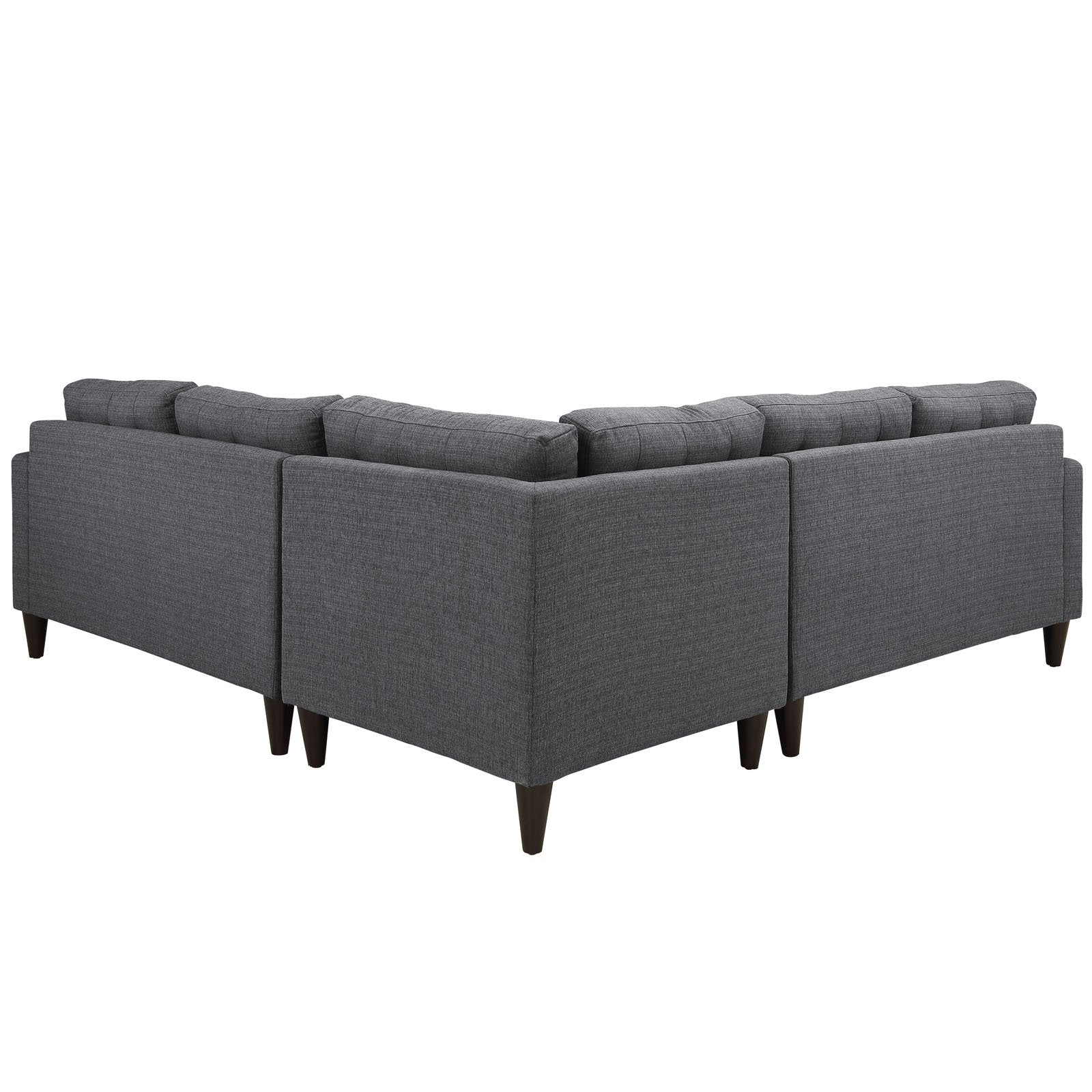 kitchen and dining room sets | CasaFoyer Empress Upholstered Fabric Sectional Sofa Set - Gray | Exquisite Craftsmanship | Plush Cushions | Noble Design | Solid Wood Legs | Luxurious Upholstery | casafoyer.myshopify.com