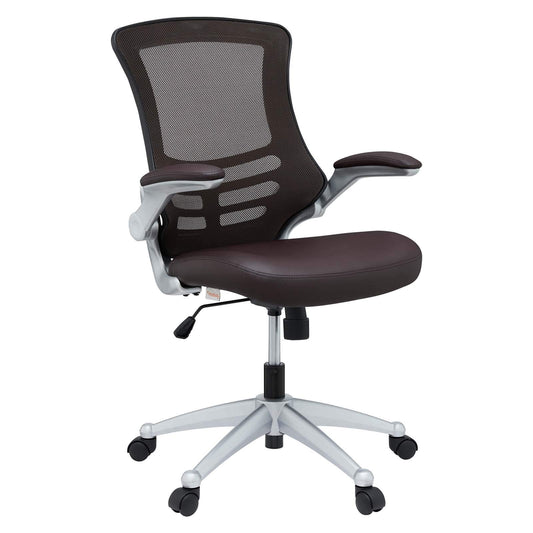 home office desk chairs | CasaFoyer Attainment Office Chair | Ergonomic Design | Breathable Mesh Back | Lumbar Support | Flip-Up Arms | Padded Waterfall Seat | Black | casafoyer.myshopify.com