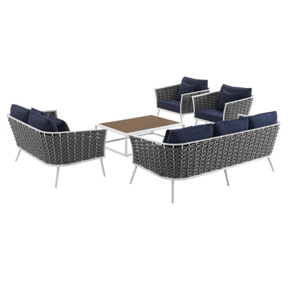 kitchen and dining room sets | CasaFoyer Stance Outdoor Collection | Modern Design | Waterproof Cushions | Durable Aluminum Frame | Includes Sofa, Loveseat, Chairs, Coffee Table | casafoyer.myshopify.com