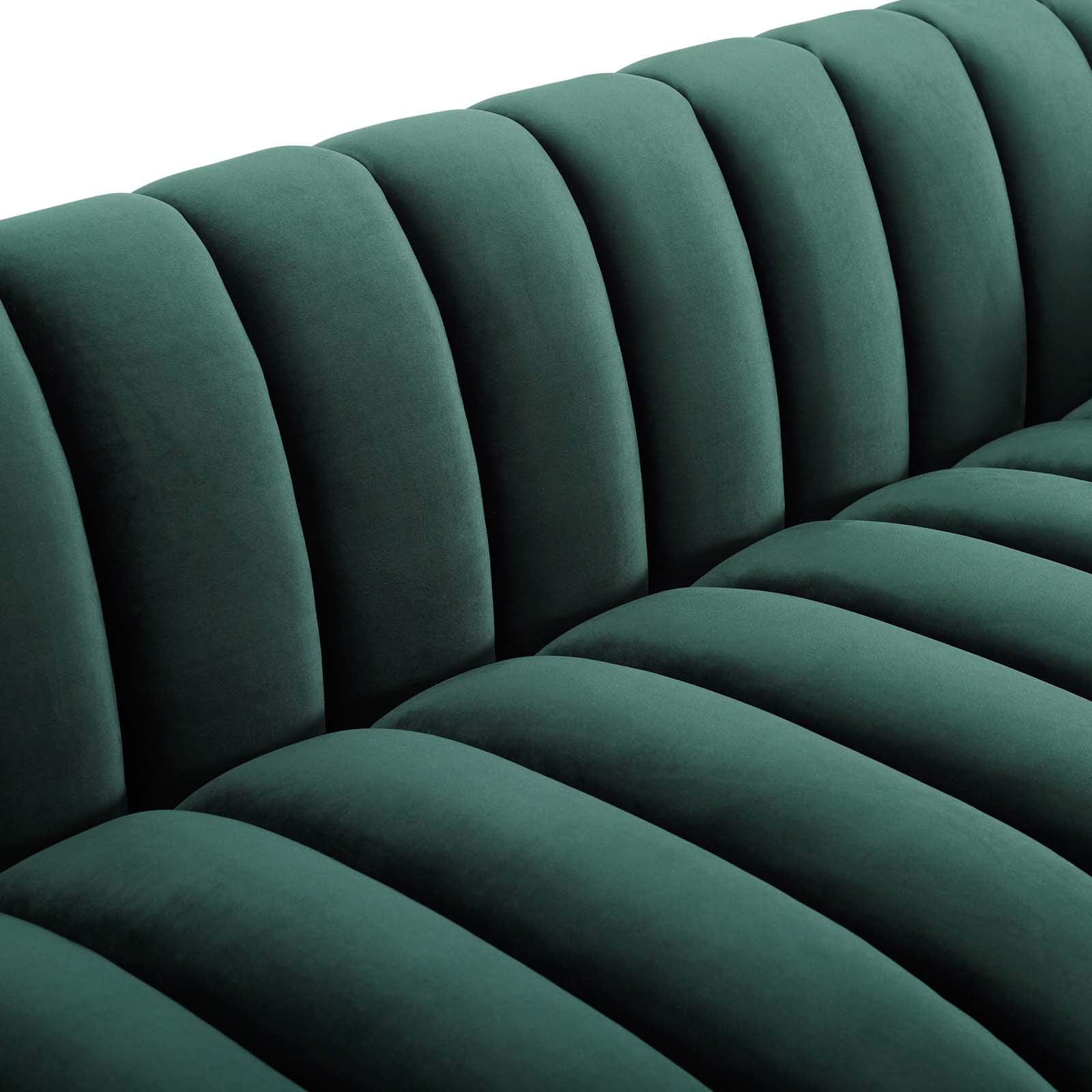 sofas | CasaFoyer Entertain Vertical Channel Tufted Sofa | Dusty Rose | Luxurious Stain-Resistant Velvet | Extra-Wide Retro-Modern Centerpiece | 900 lbs Weight Capacity | casafoyer.myshopify.com