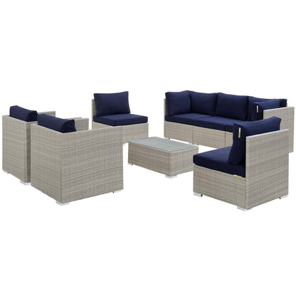 patio bistro sets | CasaFoyer Marina Teak Wood Outdoor Patio Furniture Sofa Sectional Set | Luxury | Durable | All-Weather Cushions | Modern Design | Easy Assembly | casafoyer.myshopify.com
