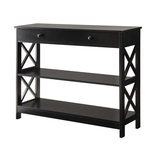 TABLE | Elegant Oxford 1 Drawer Console Table | Ample Storage | Modern X Pattern Design | Durable Construction | Versatile & Complements Any Decor | Explore Oxford Collection | casafoyer.myshopify.com