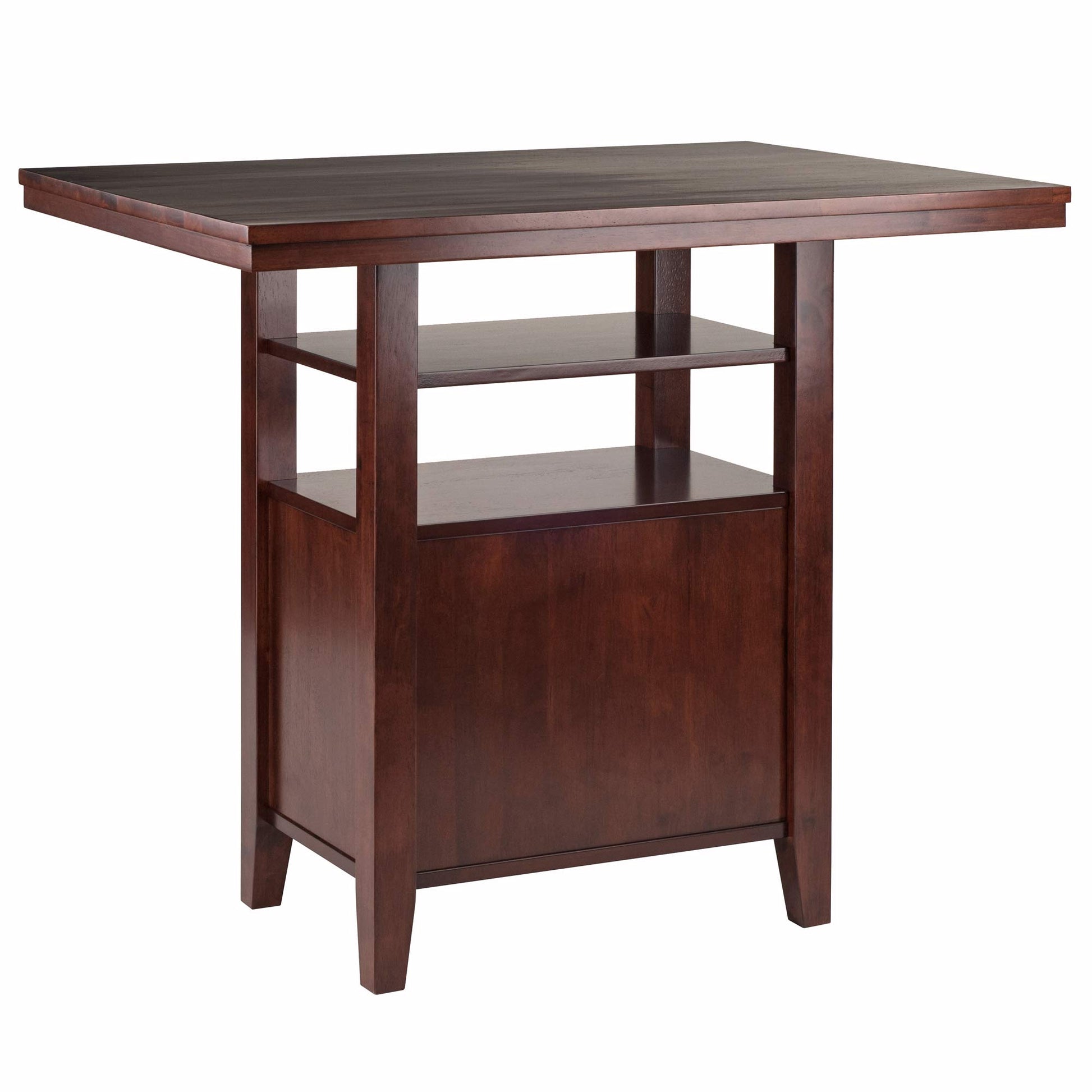 childrens table and chair sets | CasaFoyer  Wood Albany High 3Pc Set | Retro-Inspired Design | Storage Cabinet & 2 Square Seat Stools | Ideal for Kitchen or Dining Room | Solid Wood Construction | Space-Saving & Versatile | Assembly Required | casafoyer.myshopify.com
