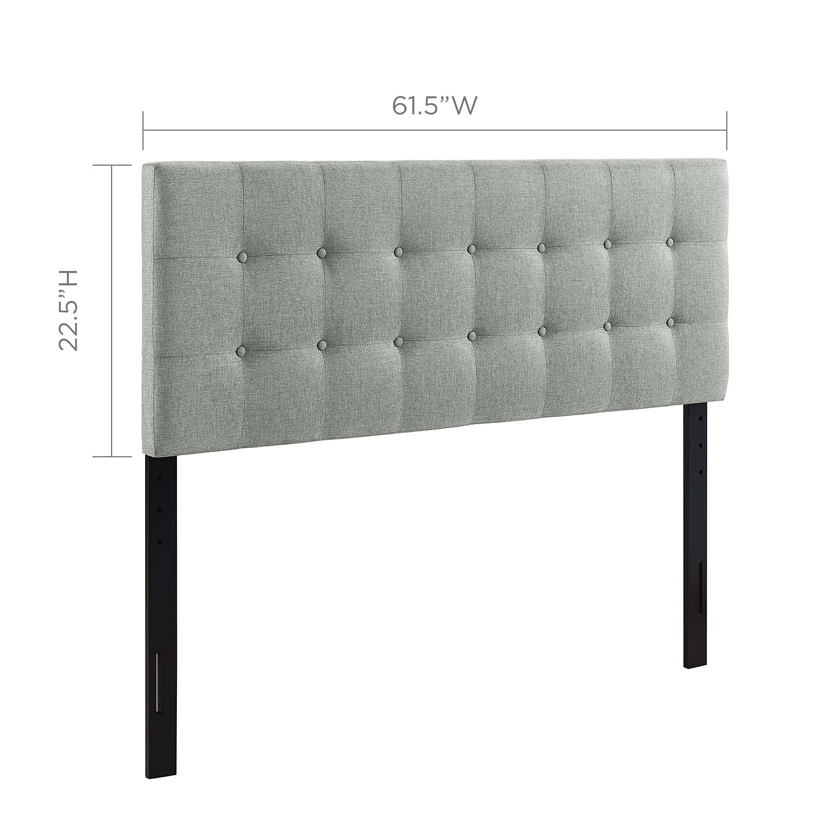 headboards | CasaFoyer  Emily Button Tufted Linen Fabric Upholstered Queen Headboard | Sophisticated & Tranquil Gray Design | Contemporary Bedroom Upgrade | casafoyer.myshopify.com