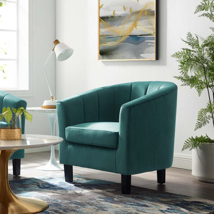 home office desk chairs | CasaFoyer Prospect Performance Velvet Armchair | Stain-Resistant | Channel Tufted | Chesterfield-Inspired Design | Teal | casafoyer.myshopify.com