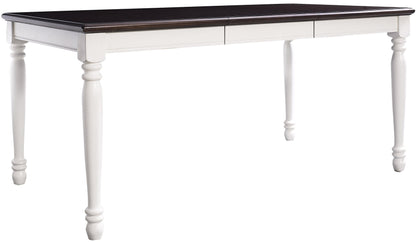 Dining Table | CasaFoyer Shelby Dining Table | Solid Hardwood & Wood Veneers | Seats 6 | Removable Leaf | Easy Assembly | Timeless Design | Rubbed Antique Tabletop | casafoyer.myshopify.com