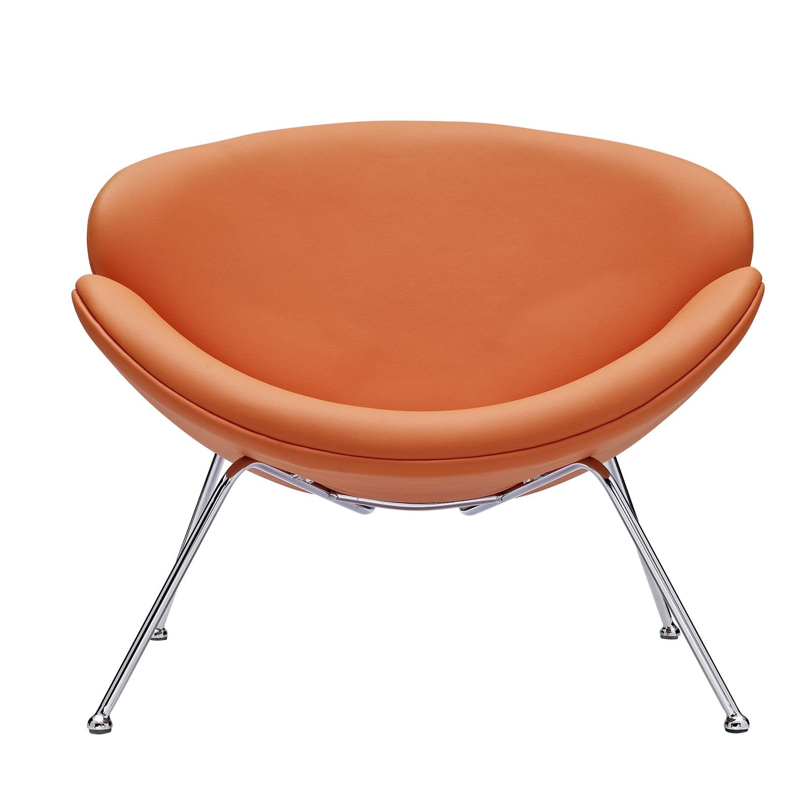 home office desk chairs | CasaFoyer Nutshell Lounge Chair | Spacious & Cozy Seating | Mid-Century Style | Soft-Cushioned Shells | Chrome Legs | Ideal Addition to Living Space | casafoyer.myshopify.com