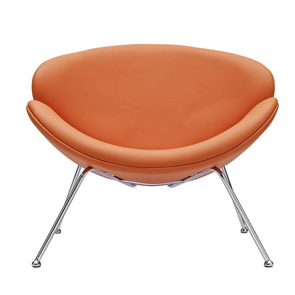 home office desk chairs | CasaFoyer Nutshell Lounge Chair | Spacious & Cozy Seating | Mid-Century Style | Soft-Cushioned Shells | Chrome Legs | Ideal Addition to Living Space | casafoyer.myshopify.com