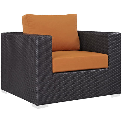 kitchen and dining room sets | CasaFoyer Convene Outdoor Sectional Set | Durable Rattan & Aluminum Frame | All-Weather Cushions | 4 Piece Patio Sofa & Ottoman | casafoyer.myshopify.com