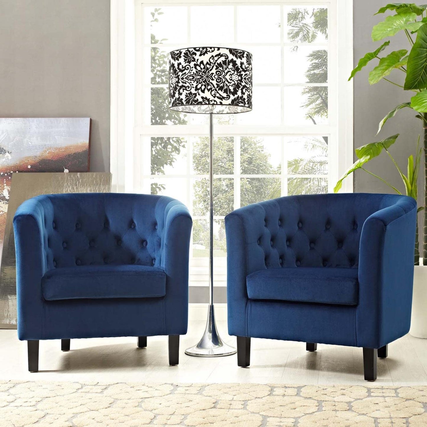 home office desk chairs | CasaFoyer Prospect Button Tufted Performance Velvet Upholstered Sofa Furniture Set | Luxury & Elegance | Classic Charm & Modern Twist | Plush Foam Padding | Stain-Resistant Velvet Upholstery | Durable Wood Construction | Includes 2 Armchairs | casafoyer.myshopify.com