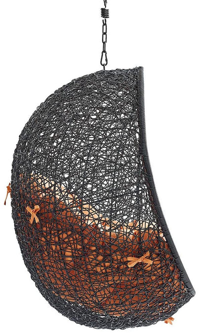 porch swings | Ergode Encase Outdoor Patio Swing Chair | Exotic Island Tranquility | Synthetic Rattan | All-Weather Cushion | Steel Frame | Adjustable Chain | Perfect for Patio, Backyard, Porch, Poolside | Indoor/Outdoor Use | casafoyer.myshopify.com
