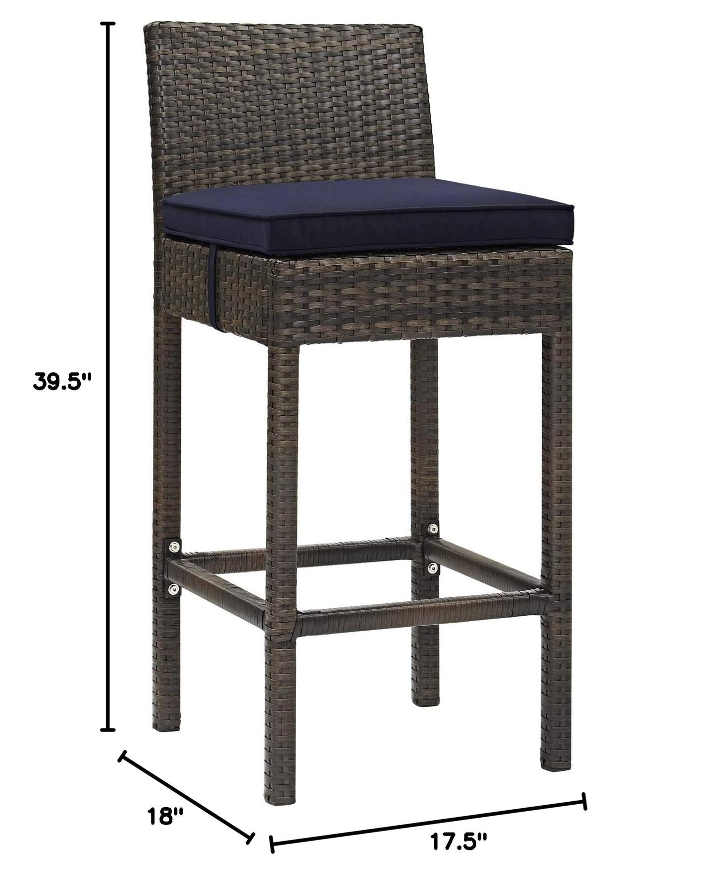 home office desk chairs | CasaFoyer Conduit Outdoor Patio Bar Stool | Stylish & Durable Wicker Rattan Design | Weatherproof & Comfortable | Perfect for Outdoor Dining & Entertaining | casafoyer.myshopify.com