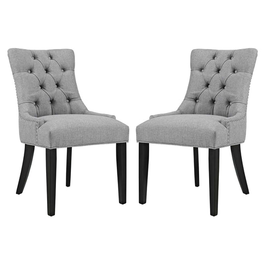 home office desk chairs | CasaFoyer Regent Dining Side Chair Set of 2 | Nostalgic Era Design | Tufted Buttons | Nailhead Trim | Plush Seat | Polyester Fabric | Non-Marking Foot Caps | Tapered Wood Legs | casafoyer.myshopify.com