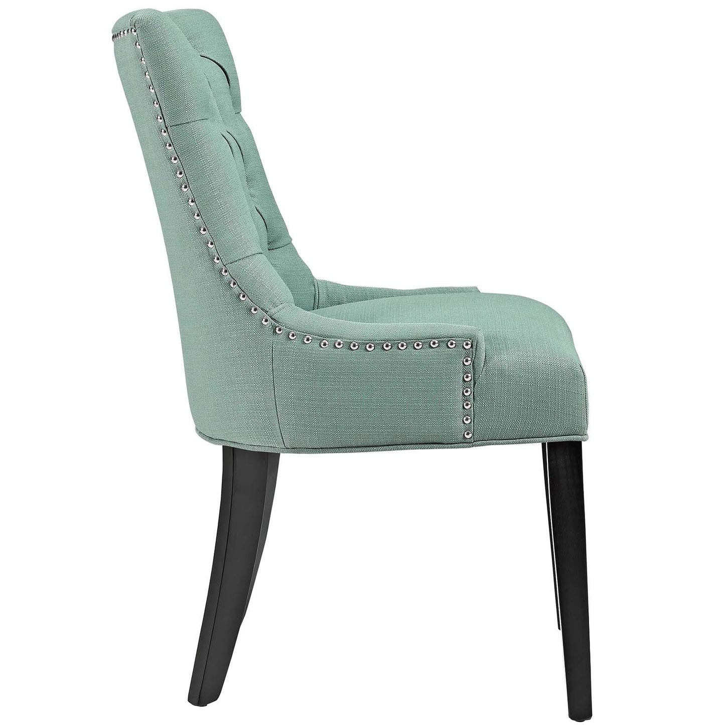 home office desk chairs | CasaFoyer Regent Dining Side Chair Set of 2 | Tufted Buttons | Nailhead Trim | Plush Cushion | Polyester Fabric | Nostalgic Era Design | casafoyer.myshopify.com