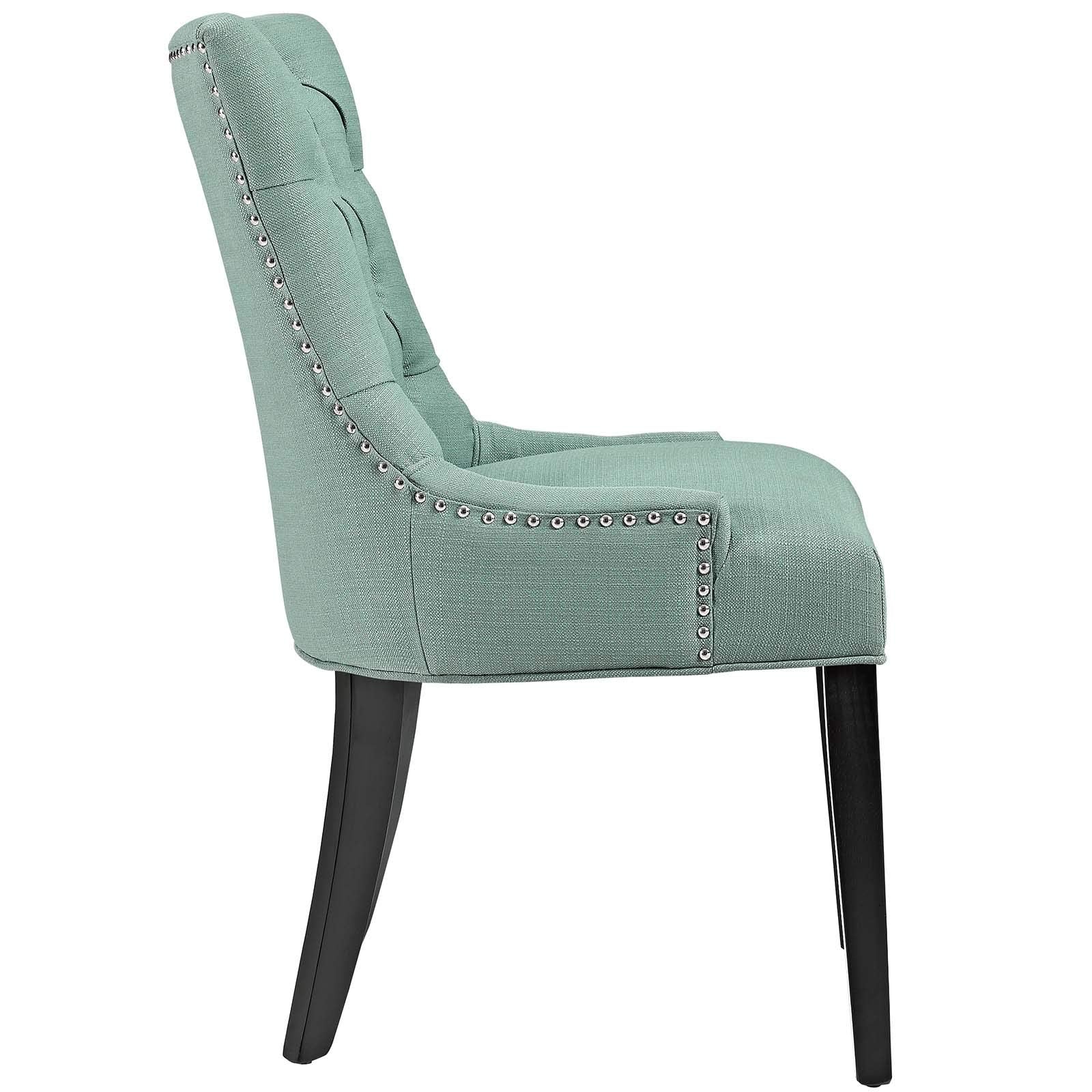 home office desk chairs | CasaFoyer Regent Dining Side Chair Set of 2 | Tufted Buttons | Nailhead Trim | Plush Cushion | Polyester Fabric | Nostalgic Era Design | casafoyer.myshopify.com