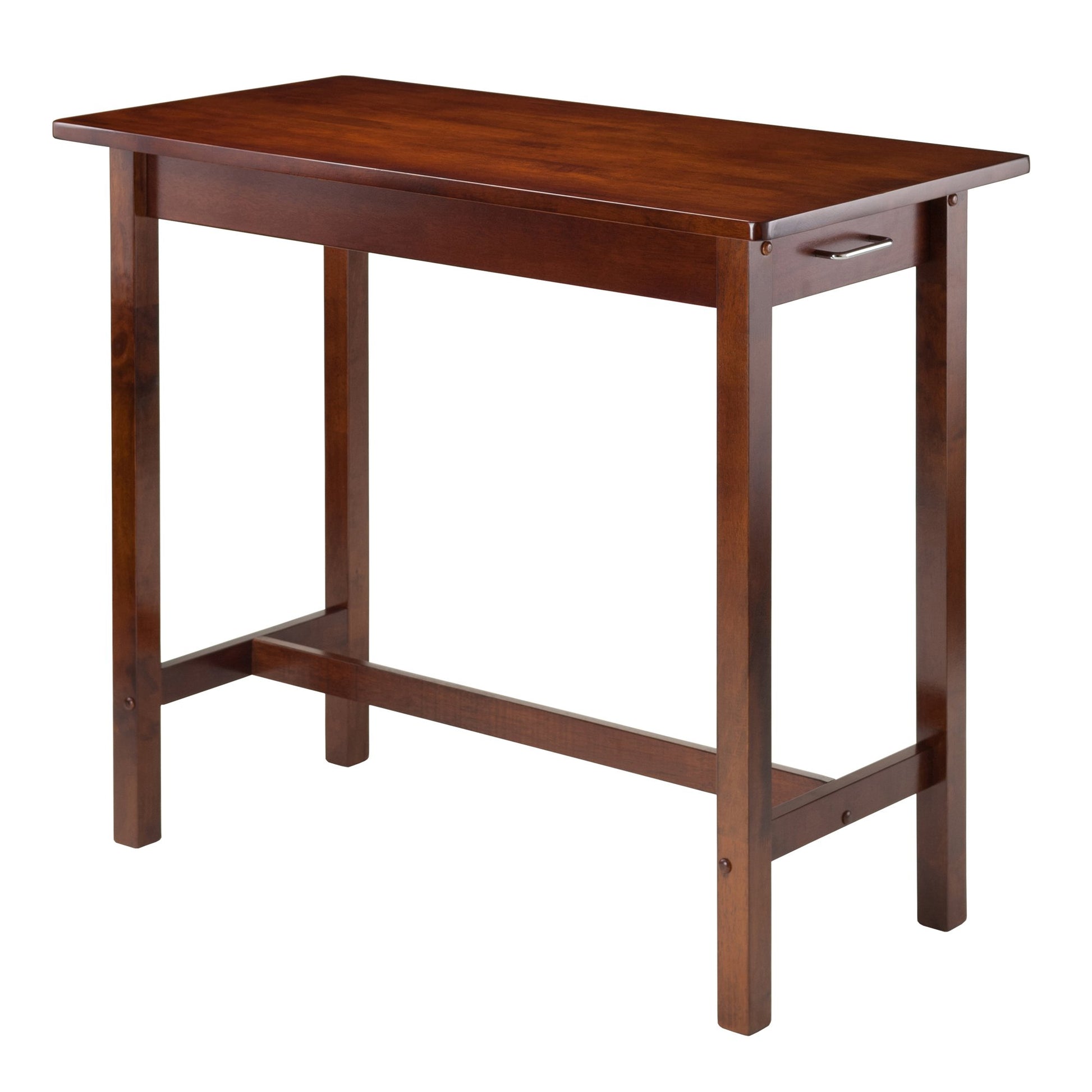 childrens table and chair sets | CasaFoyer Sally 3-Pc Breakfast Table Set | 2 Stools | Solid Wood | Antique Walnut Finish | Rectangular Table with Drawers | Easy Assembly | casafoyer.myshopify.com