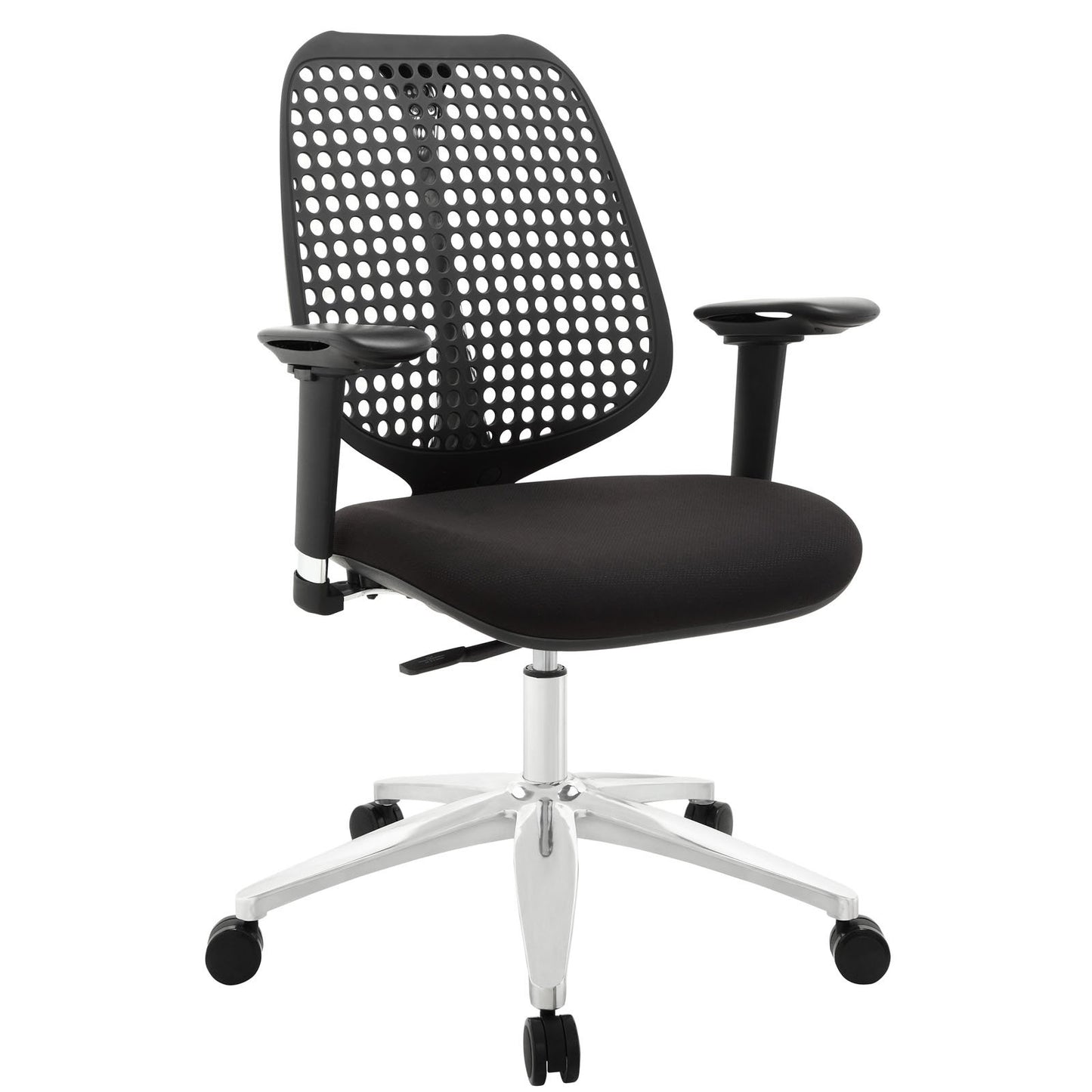 home office desk chairs | CasaFoyer Reverb Office Chair | Ergonomic Design | Adjustable Height, Tilt & Armrests | Stylish & Comfortable | Aluminum Base | Black | casafoyer.myshopify.com