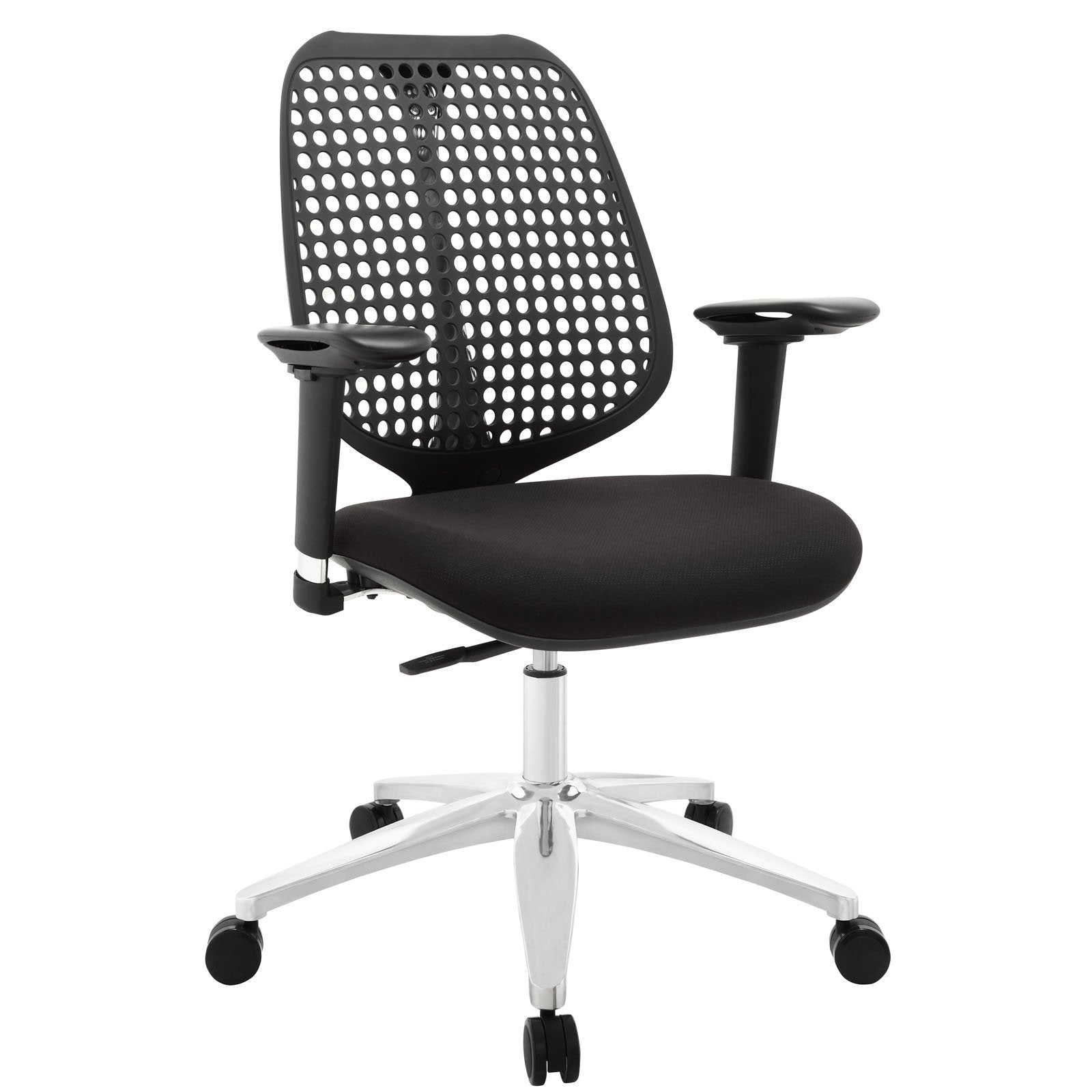 home office desk chairs | CasaFoyer Reverb Office Chair | Ergonomic Design | Adjustable Height, Tilt & Armrests | Stylish & Comfortable | Aluminum Base | Black | casafoyer.myshopify.com