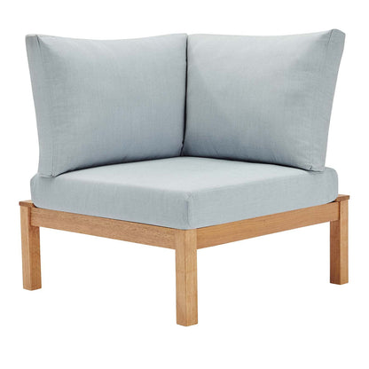 sofas | CasaFoyer Freeport Outdoor Patio Sectional Sofa Corner Chair | FSC Certified Karri Wood | Natural Frame | All-Weather Cushions | Coastal Style | casafoyer.myshopify.com